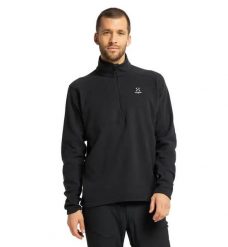 HAGLOFS Bluza męska BUTEO 1/2 ZIP MEN True Black-L. Czarne bluzy męskie Haglöfs, l, bez wzorów, z materiału, bez kaptura. Za 146.90 zł.