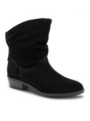 Lasocki Botki WI16-ANIA-27 Czarny. Czarne botki damskie Lasocki, ze skóry, bez obcasa, na płaskiej podeszwie, bez zapięcia. Za 269.99 zł.