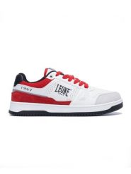 Leone 1947 Męskie trampki. Czerwone trampki męskie LEONE 1947 APPAREL, bez wzorów, eleganckie, bez zapięcia. Za 147.31 zł.