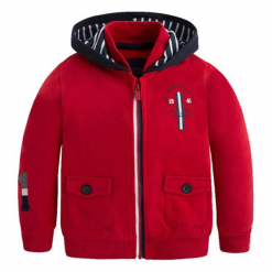 Bluza w kolorze czerwonym. Bluzy dla chłopców marki bonprix. W wyprzedaży za 99.95 zł.