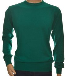 Sweter męski z kaszmiru i wełny merynosów kaszmirowy 2XL XXL zieleń 144. Zielone bluzy męskie Giovane Ricco, m, bez wzorów, z kaszmiru, bez kaptura. Za 139.99 zł.