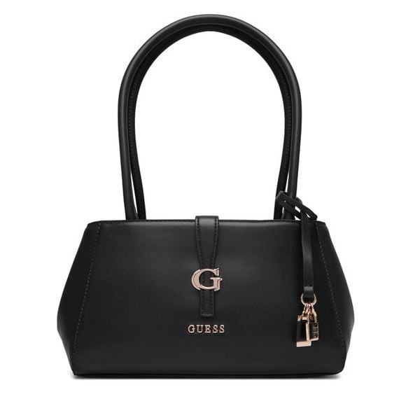 Torebka Guess. Czarne torebki do ręki damskie Guess, z aplikacjami, klasyczne, bez dodatków. Za 369.99 zł.