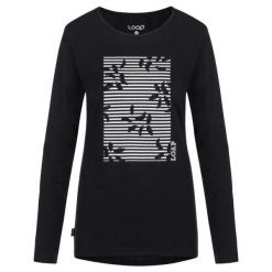 Koszulka damska z długim rękawem z bawełny organicznej - elegancki design. Fioletowe t-shirty damskie Lowa, bez wzorów, z bawełny, eleganckie, bez kołnierzyka. Za 70.50 zł.