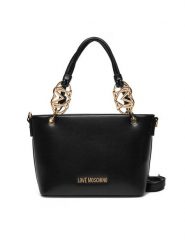 LOVE MOSCHINO Torebka JC4052PP1MLF0000 Czarny. Czarne torebki do ręki damskie Love Moschino, bez wzorów, ze skóry, bez dodatków. Za 559.99 zł.