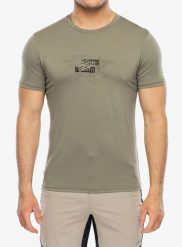 Koszulka z nadrukiem CMP Verte T-Shirt. Zielone t-shirty męskie CMP, m, bez wzorów, z elastanu, bez kołnierzyka. Za 170.49 zł.