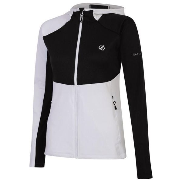 Bluza turystyczna damska Dare 2B Convey II. Białe bluzy damskie Dare 2b, bez wzorów, z elastanu, z kapturem. Za 97.15 zł.