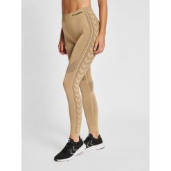 Damskie legginsy mid-rise Hummel Shaping. Brązowe legginsy damskie Hummel, s, bez wzorów. Za 138.50 zł.