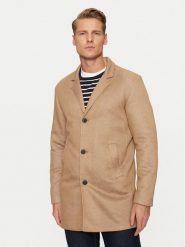 Jack & Jones Płaszcz przejściowy 12259805 Brązowy Regular Fit. Brązowe płaszcze męskie Jack & Jones, m, bez wzorów, z syntetyku, bez kaptura. Za 199.99 zł.