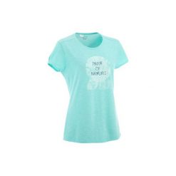 Koszulka NH500 damska. Niebieskie t-shirty damskie marki QUECHUA. Za 29.99 zł.