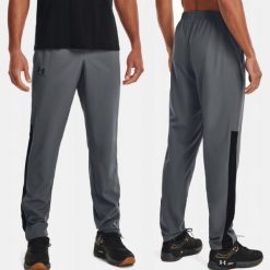 Spodnie Męskie Dresowe Under Armour Sportowe. Szare spodnie sportowe męskie Under Armour, m, bez wzorów, z dresówki, do biegania. Za 199.99 zł.