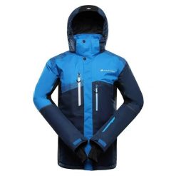 Kurtka narciarska Alpine Pro Dear 2. Niebieskie kurtki męskie Alpine Pro, m, bez wzorów, sportowe, bez kaptura. Za 779.00 zł.