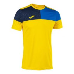 Jersey Joma Crew V. Niebieskie koszulki sportowe męskie Joma, l, bez wzorów, z jersey, bez kołnierzyka, bez ramiączek, do piłki nożnej. Za 140.00 zł.