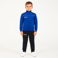 Komplet dresowy dla chłopca TEXAS JUNIOR JR. Białe spodnie sportowe dla chłopców Legea, bez wzorów, z dresówki, sportowe, na jogę i pilates. W wyprzedaży za 76.00 zł.