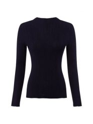 Marie Lund sweter z koronkowej dzianiny Kobiety niebieski, XL. Niebieskie swetry damskie Marie Lund, uniwersalny, bez wzorów, z dzianiny, bez kołnierzyka, bez ramiączek, bez kaptura. Za 199.95 zł.