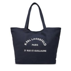 Torebka KARL LAGERFELD. Niebieskie torebki do ręki damskie KARL LAGERFELD, bez wzorów, bez dodatków. Za 219.99 zł.