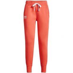 Spodnie dresowe damskie Under Armour Rival Fleece. Brązowe spodnie dresowe damskie Under Armour, xl, bez wzorów, z dresówki. Za 284.56 zł.