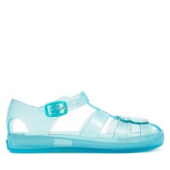 Sandały Mayoral. Niebieskie sandały dziewczęce Mayoral, bez zapięcia. Za 129.99 zł.