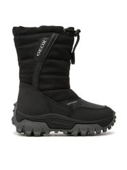 Geox Śniegowce J Himalaya Boy B Abx J26FRA 0FU54 C9999 M Czarny. Czarne buty zimowe chłopięce Geox, bez wzorów, ze skóry, bez zapięcia. Za 359.99 zł.