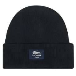 Czapka Lacoste. Czarne czapki i kapelusze męskie Lacoste, na zimę, bez wzorów. Za 179.99 zł.
