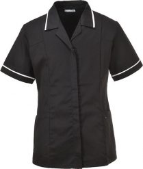 Portwest LW20 - Klasyczna tunika damska - granatowy 4XL. Niebieskie tuniki damskie Portwest, xl, bez wzorów, klasyczne, bez kołnierzyka, bez ramiączek. Za 98.07 zł.