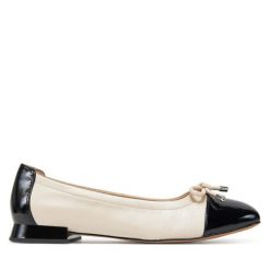 Baleriny Caprice. Brązowe baleriny damskie Caprice, bez wzorów, bez obcasa. Za 259.99 zł.