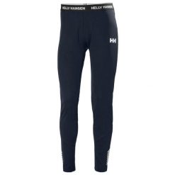 Legginsy termoaktywne męskie Helly Hansen Lifa Active Pants. Niebieskie legginsy sportowe męskie Helly Hansen, l, bez wzorów, ze skóry, na fitness i siłownię. Za 279.00 zł.