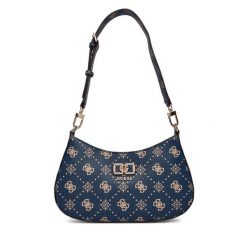 Torebka Guess. Niebieskie torebki do ręki damskie Guess, z aplikacjami, klasyczne, bez dodatków. Za 609.99 zł.