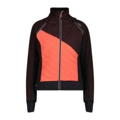 Bluza treningowa damska CMP 30A227641CZBLACKBERR. Brązowe bluzy damskie CMP, na zimę, l, bez wzorów, bez kaptura. Za 633.00 zł.