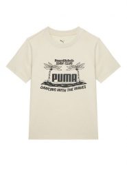 Puma T-Shirt MID90S Graphic 685152 Beżowy Regular Fit. Brązowe t-shirty dla chłopców Puma, bez wzorów, z bawełny, bez ramiączek. Za 54.99 zł.