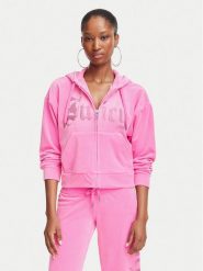 Juicy Couture Bluza Old Gothic JCWAS226333 Różowy Slim Fit. Czerwone bluzy damskie Juicy Couture, xl, bez wzorów, z syntetyku, bez kaptura. Za 407.99 zł.