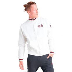 Dresy męskie Athletic Stuff. Białe buty sportowe męskie LEONE 1947 APPAREL, z dresówki, bez zapięcia, na fitness i siłownię. W wyprzedaży za 233.66 zł.