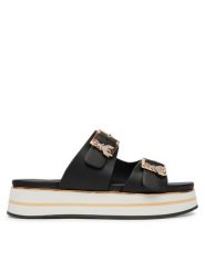 Patrizia Pepe Klapki PPJ389/31 Czarny. Czarne buty sportowe dziewczęce Patrizia Pepe, bez wzorów, ze skóry, bez zapięcia. Za 619.99 zł.