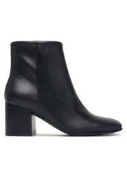 Guess Botki FLFALE LEA10 Czarny. Czarne botki damskie Guess, ze skóry, bez obcasa, na słupku, bez zapięcia. Za 494.99 zł.