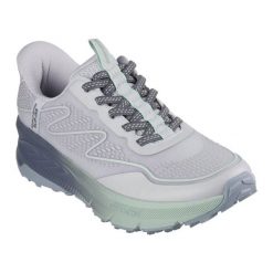 Buty Skechers Slip-ins Switch Back - Mist 180157-GYGR szare. Szare obuwie sportowe damskie bez wzorów, z syntetyku, trekkingowe. Za 613.11 zł.