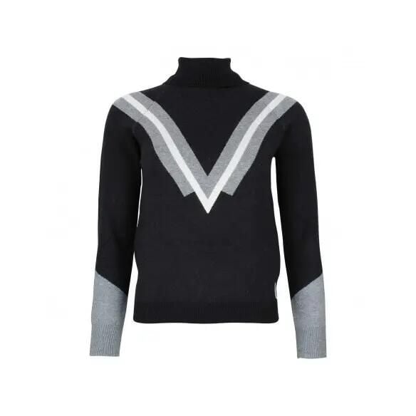 Damski sweter z golfem Peak Mountain Adonie. Czerwone swetry damskie Peak Mountain, l, bez wzorów, z nylonu, klasyczne, bez kołnierzyka, bez ramiączek, długie, bez kaptura. Za 235.00 zł.