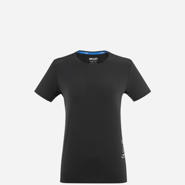 Koszulka do biegania damska Millet Intense Pro Light Ts Ss W active fit. Czarne koszulki sportowe damskie Millet, xs, bez wzorów, sportowe, bez kołnierzyka. Za 320.00 zł.