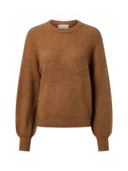 Msch Copenhagen sweter z dzianiny z zawartością alpaki - MSCHGustel Hope Kobiety brązowy, S/M. Brązowe swetry damskie MSCH Copenhagen, m, bez wzorów, z dzianiny, eleganckie, bez kołnierzyka, bez ramiączek, bez kaptura. Za 229.95 zł.