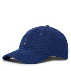 Czapka z daszkiem Tommy Hilfiger. Niebieskie czapki i kapelusze damskie Tommy Hilfiger, bez wzorów. Za 209.99 zł.