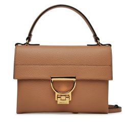 Torebka Coccinelle. Brązowe torebki do ręki damskie Coccinelle, bez wzorów, klasyczne, bez dodatków. Za 689.99 zł.