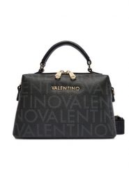 Valentino Torebka Regina Re VBS9IS42 Czarny. Czarne torebki do ręki damskie Valentino, bez wzorów, ze skóry, bez dodatków. Za 529.99 zł.