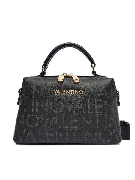 Valentino Torebka Regina Re VBS9IS42 Czarny. Czarne torebki do ręki damskie Valentino, bez wzorów, ze skóry, bez dodatków. Za 479.99 zł.