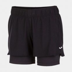 Spodenki z getrami damskie Joma Zero. Czarne szorty damskie Joma, s, bez wzorów, z tkaniny. Za 159.99 zł.