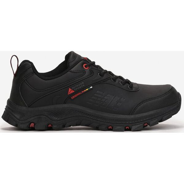 Czarno-Czerwone Buty Trekkingowe Maraena. Czarne trekkingi męskie Born2be, trekkingowe. Za 149.99 zł.