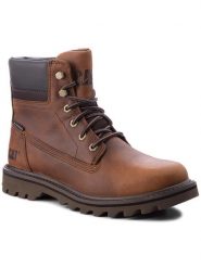 CAT Footwear Trapery Deplete Wp P721722 Brązowy. Brązowe śniegowce i trapery męskie CAT Footwear, z nubiku, bez zapięcia. Za 669.99 zł.