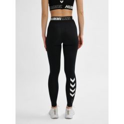 Damskie bawełniane legginsy o średnim kroju Hummel TE Maja. Niebieskie legginsy damskie Hummel, xl, bez wzorów, z bawełny, na fitness i siłownię. Za 123.00 zł.
