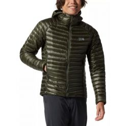 Kurtka puchowa męska Mountain Hardwear Ghost Whisperer/2 Hoody. Zielone kurtki męskie Mountain Hardwear, na zimę, m, bez wzorów, z puchu, sportowe, bez kaptura. Za 1,498.00 zł.