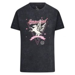 Koszulka damska Imperial Riding Blossom. Czarne koszulki sportowe damskie IMPERIAL RIDING, bez wzorów, bez kołnierzyka, bez ramiączek, do jazdy konnej. Za 155.00 zł.