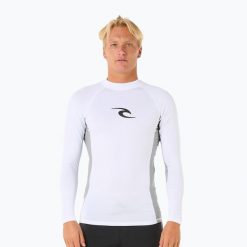 Longsleeve do pływania męski Rip Curl Waves UPF Performance. Białe kąpielówki męskie Rip Curl, m, bez wzorów, do pływania. Za 158.50 zł.