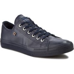 Trampki BIG STAR - V174346 Navy. Niebieskie trampki męskie Big Star, z gumy. Za 99.00 zł.