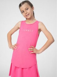 4F Top 4FJSS23TTSHF394 Różowy Regular Fit. Czerwone t-shirty i topy dla dziewczynek 4f, bez wzorów, z bawełny, bez ramiączek. Za 59.99 zł.